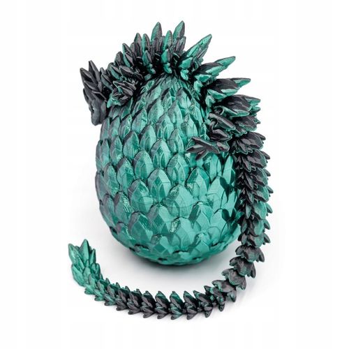 Ruchomy Kryształowy Smok Ze Smoczym Jajem DARKFOREST Rozmiar L na Arena.pl