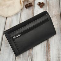 klasyczny portfel damski skórzany w orientacji poziomej