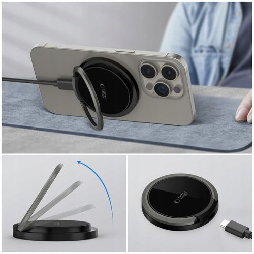 TECH-PROTECT QI15W-A33 MAGNETIC MAGSAFE WIRELESS CHARGER BLACK na Arena.pl