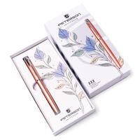 długopis w pudełku ptn 222-gb-8570 salmon-silver