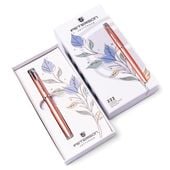 długopis w pudełku ptn 222-gb-8570 salmon-silver