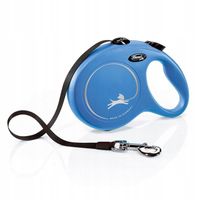 SMYCZ AUTOMATYCZNA dla psa FLEXI FUN M 20kg Linka 5m ZWIJANA niebieska