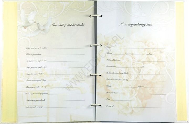 Ślubne Wspomnienia album zdjęcia+wpis duże pudełko zdjęcie 4