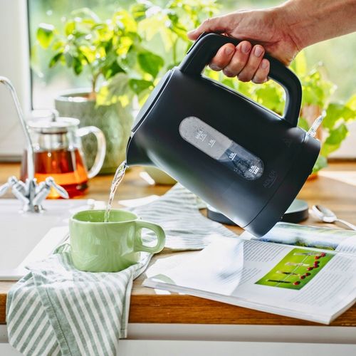 CZAJNIK ELEKTRYCZNY BEZPRZEWODOWY 2200W 1,7l CZARNY CICHY Z na Arena.pl
