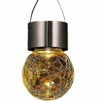 KULKA LED DO POWIESZENIA LAMPKA CZUJNIK ZMIERZCHU SOLARNA KULA AKUMULATOR