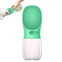 Butelka turystyczna dla psa 350 ml zielona