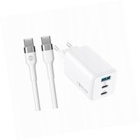 Szybka ładowarka GaN 65W 3 wejścia z długim kablem 2m do Xiaomi 15