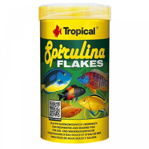 TROPICAL SPIRULINA FLAKES 1000ML/200G zdjęcie 1