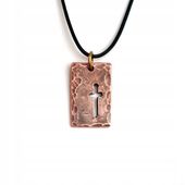 Wisiorek z czystej, polskiej miedzi. Krzyżyk.