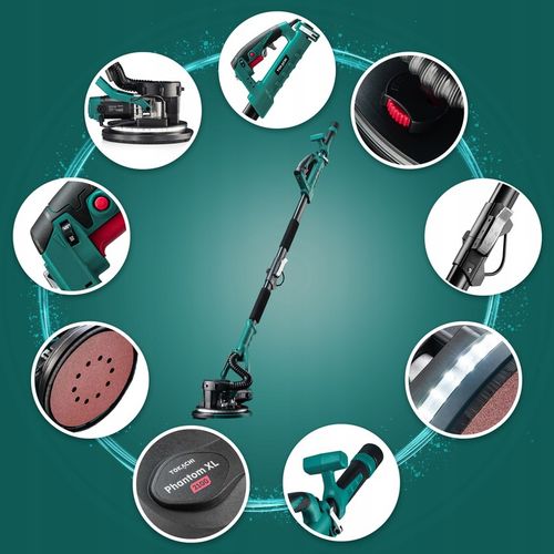 SZLIFIERKA ŻYRAFA DO GIPSU GŁADZI TYNKU ŚCIAN TYNKÓW 220cm LED + na Arena.pl