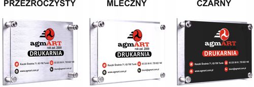 Tabliczka ADRESOWA numer domu 30x20 dibond plexi + DYSTANSE montażowe na Arena.pl