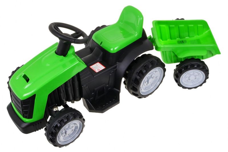 Traktor Z Przyczepą Zielony zdjęcie 2