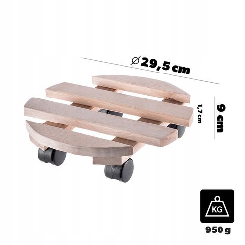 PODSTAWKA POD DONICZKĘ DONICĘ NA KÓŁKACH DREWNIANA OKRĄGŁA PODEST 30 na Arena.pl