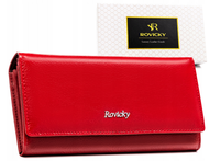 Duży klasyczny podłużny damski portfel od Rovicky