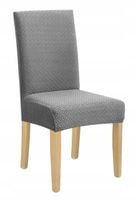 Pokrowiec Na Krzesło Szary Żakard Elastyczny