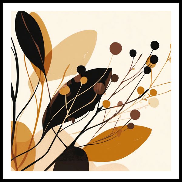 Plakat 90x90cm Jesienne Sylwety zdjęcie 3