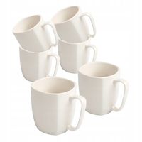 Zestaw kubków do kawy duże kubki kwadratowe Altom Design Regular 400ml 6szt