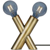 Loftowa lampa stołowa SIMUL 108053 Markslojd metalowa mosiądz