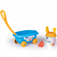 SMOBY WÓZEK Z AKCESORIAMI DO PIASKU ŚWINKA PEPPA