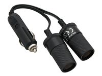 Rozgałęźnik Zapalniczki samochodowej 1xWTYK/2xGNIAZDO+kabel CS-25