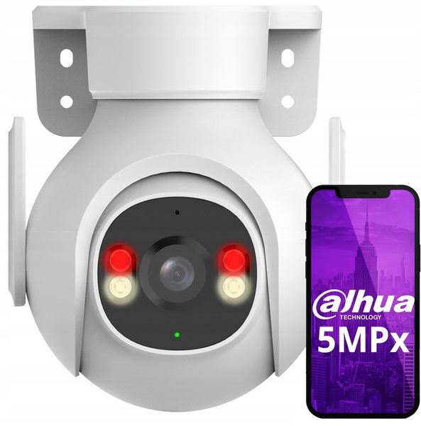 Kamera WiFi Dahua 5Mpx 3K P5B-PV Zewnętrzna Obrotowa DualLight Autotracking zdjęcie 1