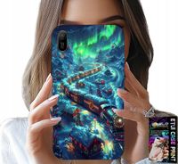 ETUI DO HUAWEI Y6 2019 - POCIĄG, EKSPRES ŚWIĄTECZNY WZORY + SZKŁO