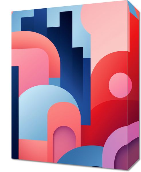 Obraz 30x40cm Miasto Kolorów zdjęcie 1