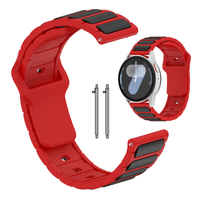 Pasek do Samsung Galaxy Watch 46mm, 3 45mm, S3 Classic opaska czerwony 22mm