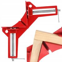 ZESTAW ŚCISKÓW STOLARSKI KĄTOWYCH NAROŻNYCH METALOWE KĄT 90 ZACISK 75 mm