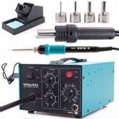 STACJA LUTOWNICZA LUTOWNICA 2W1 HOT-AIR 852 Z KOMPRESOREM TECHREBAL 660W