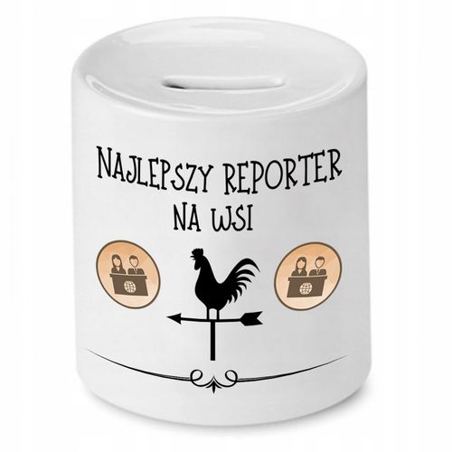 Skarbonka Dla Dziennikarza Najlepszy Reporter Z Nadrukiem Ze Zdjęciem na Arena.pl