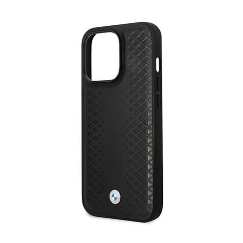 BMW Leather Diamond Pattern - Etui iPhone 14 Pro (Czarny) na Arena.pl