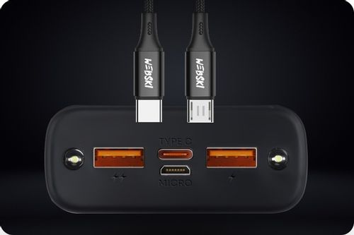 ALUMINIOWY PRZENOŚNY POWER BANK 3X USB 30000 mAh na Arena.pl