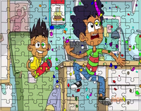 Puzzle tradycyjne Sammy i Raj w pętli czasu