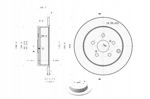 TARCZA HAM TYL 269X9 P BREMBO na Arena.pl