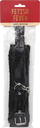 fetish fever - cuffs with fur - black na Arena.pl