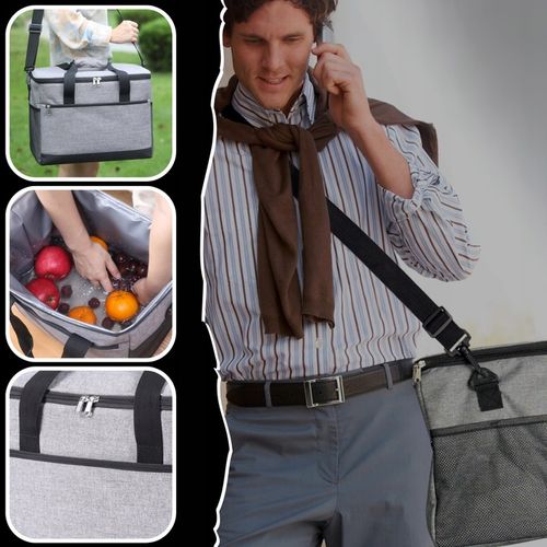 TORBA TERMICZNA TERMOIZOLACYJNA NA PLAŻĘ PODRÓŻNA LODÓWKA TURYSTYCZNA 20L na Arena.pl