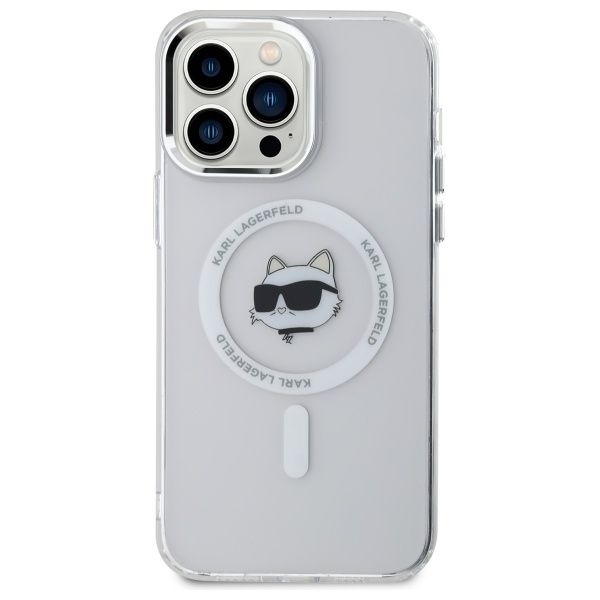 Etui Karl Lagerfeld do iPhone 14 Pro Max, Biały, MagSafe zdjęcie 3