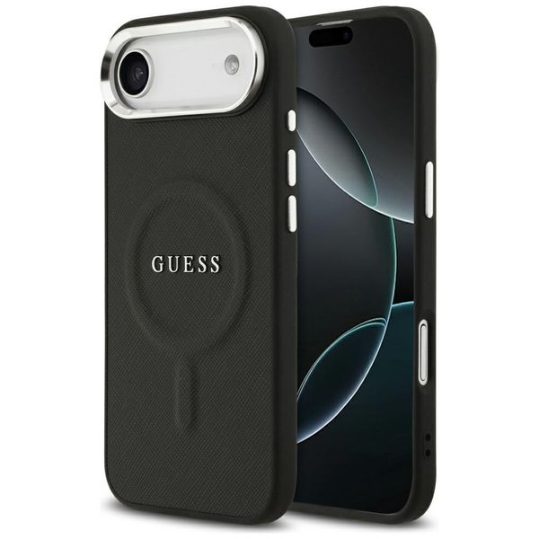 Etui Guess Classic Logo MagSafe do iPhone Air czarny zdjęcie 1