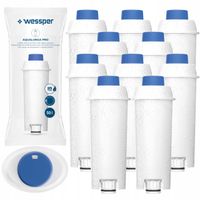 10x filtry wody Wessper AQUALUNGA PRO do ekspresu Delonghi Magnifica/ECAM