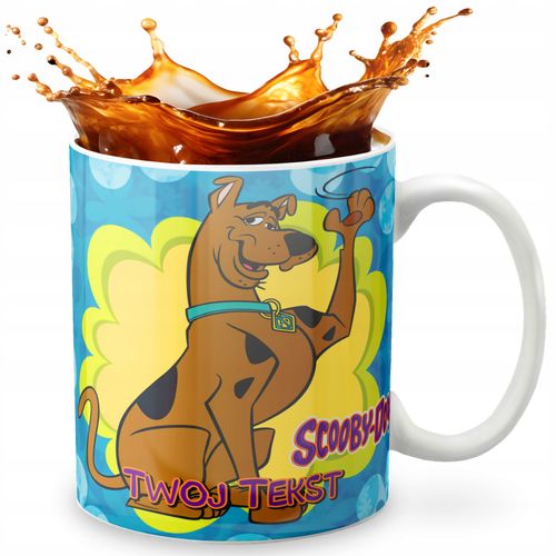 KUBEK 330ml GRAFIKA PREZENT ŚWIĘTA WZÓR - BAJKA SCOOBY DOO + IMIĘ na Arena.pl
