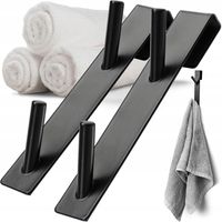 2x KADAX Haczyk Na Drzwi Wieszak Bezinwazyjny Ręczniki Ubrania Podwójny