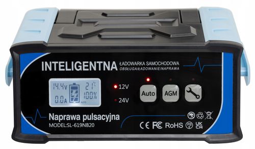 Prostownik Samochodowy do Akumulatorów 24V 12V 11A AGM START-STOP na Arena.pl