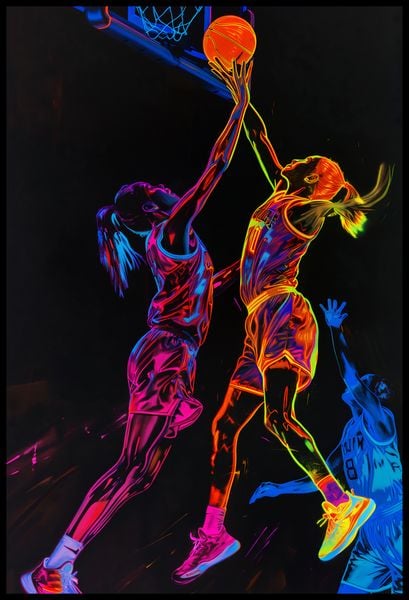 Plakat 61x90,5cm Mecz W Kosza zdjęcie 2