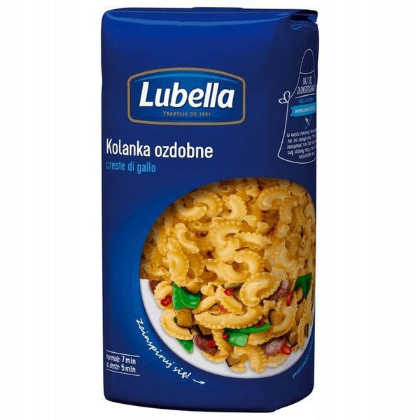 6 x 400g Lubella Makaron KOLANKA Ozdobne zdjęcie 2