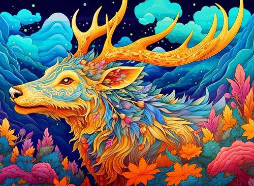 Puzzle drewniane renifer A3 262 elementy na Arena.pl