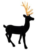 RENIFER OZDOBNY DEKORACJA JELONEK 46 cm DUŻY JELEŃ CZARNY