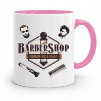 Kubek Różowy Dla Fryzjera Barber Shop Prezent Z Nadrukiem Ze Zdjęciem