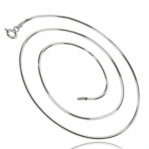 Łańcuszek Srebro Naszyjnik LINKA ŻMIJKA MOCNY 45cm zdjęcie 1