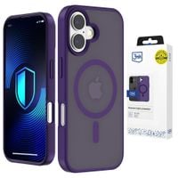 apple iphone 16 - 3mk smoke magcase purple